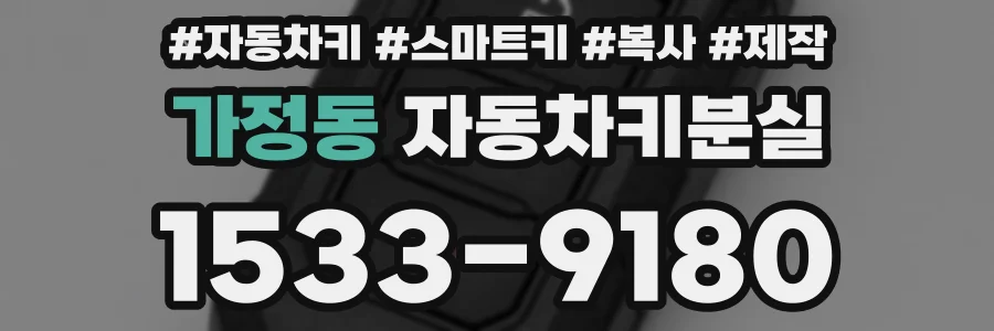 가정동 자동차키분실