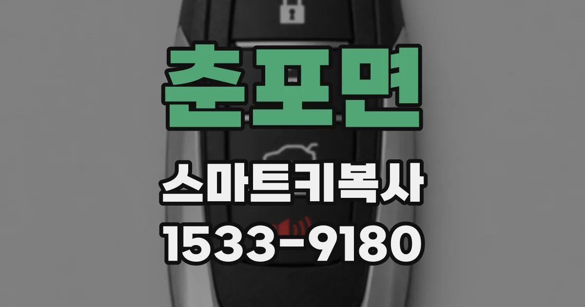 춘포면 스마트키복사