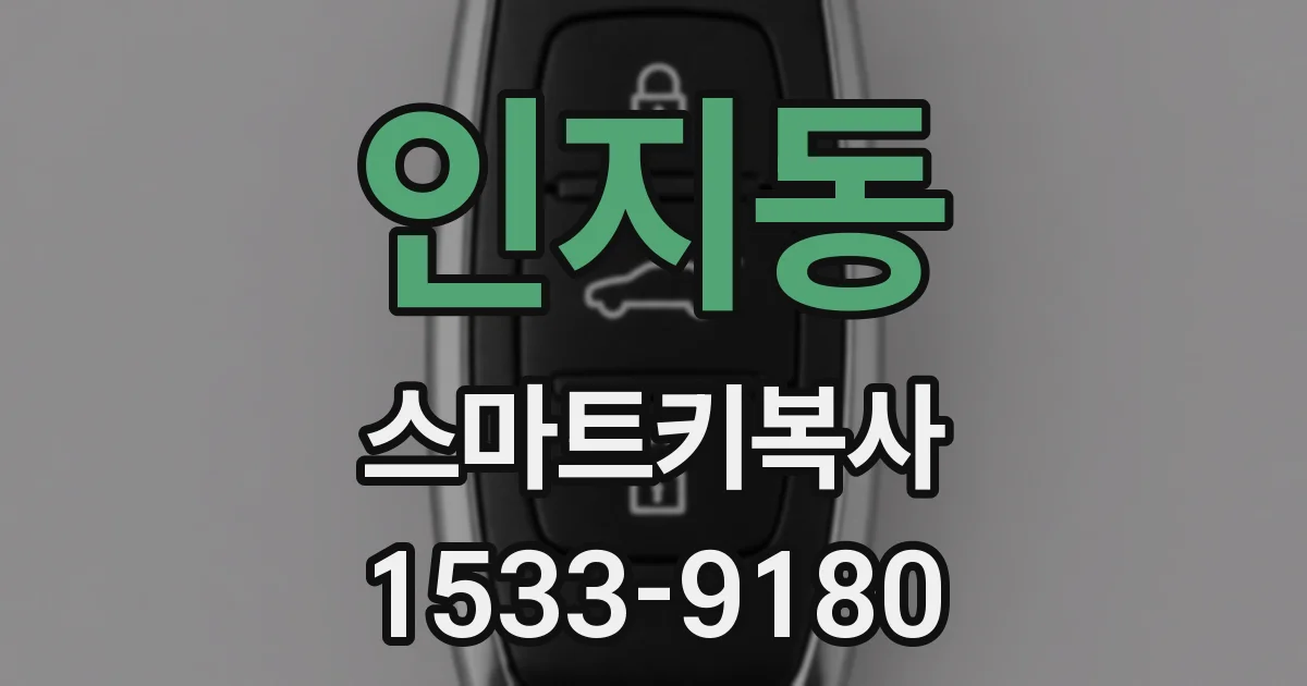 인지동 스마트키복사