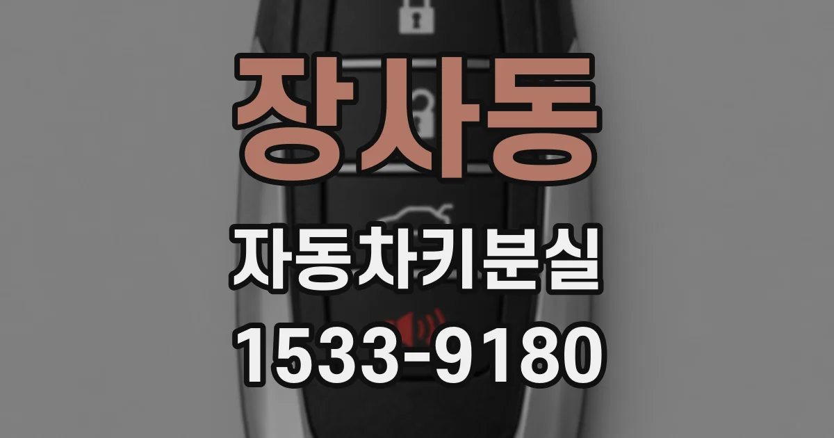 장사동 자동차키분실