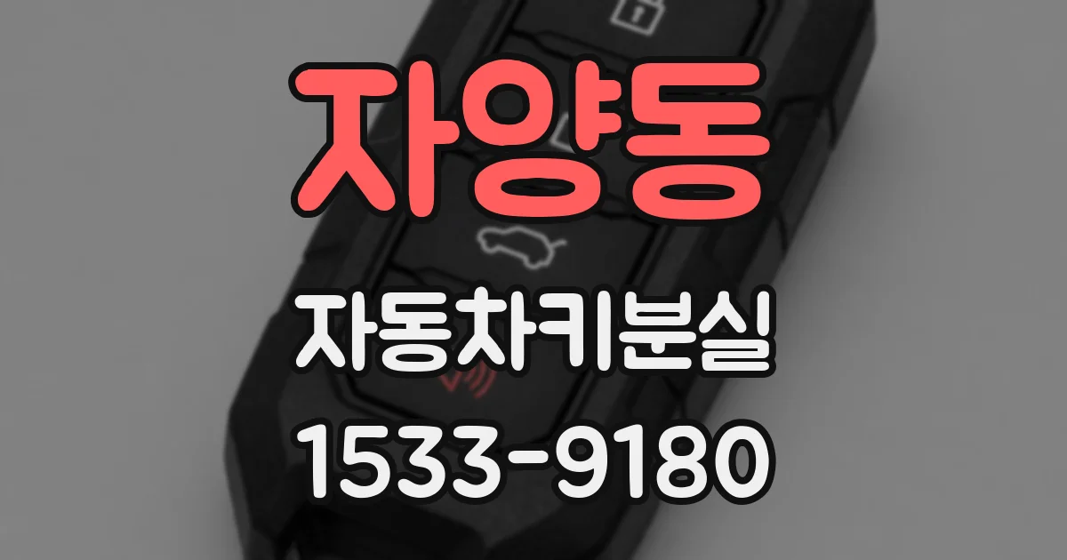 자양동 자동차키분실
