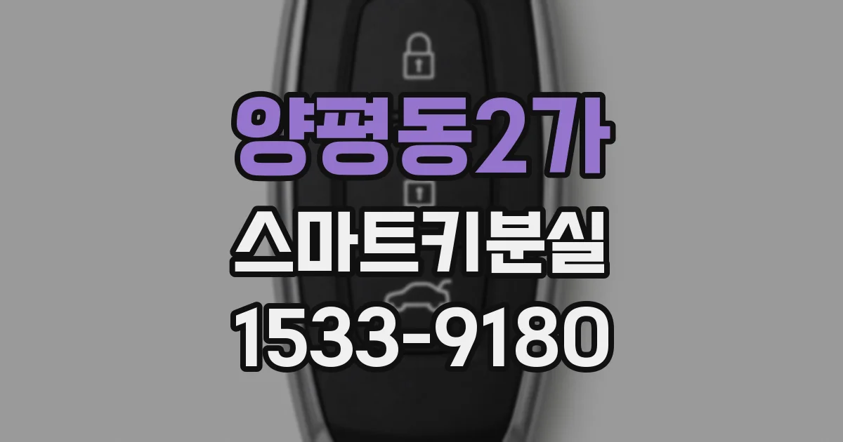 양평동2가 스마트키분실