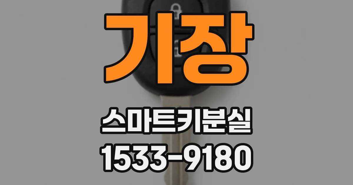 기장 스마트키분실