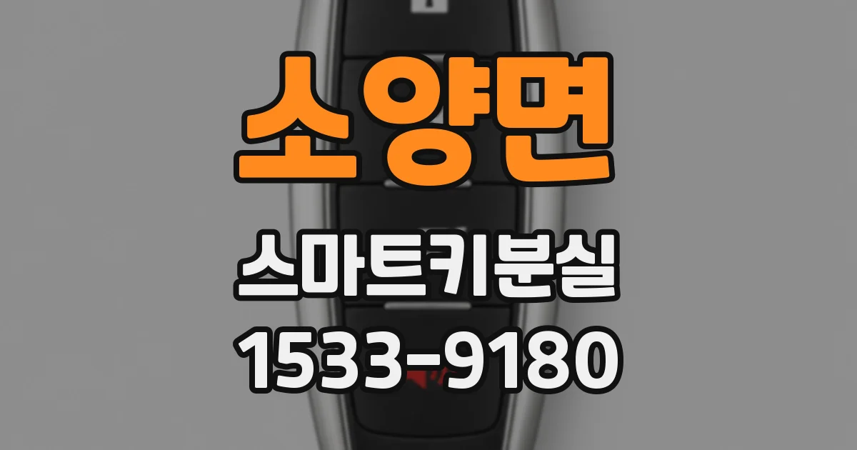 소양면 스마트키분실