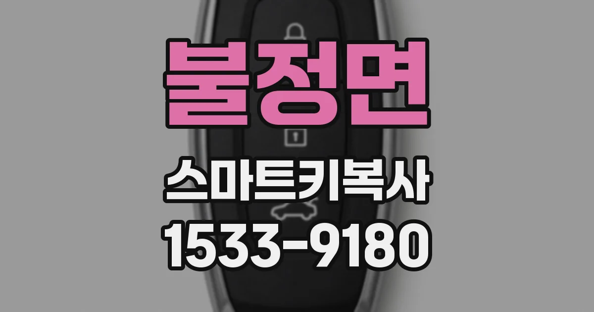 불정면 스마트키복사