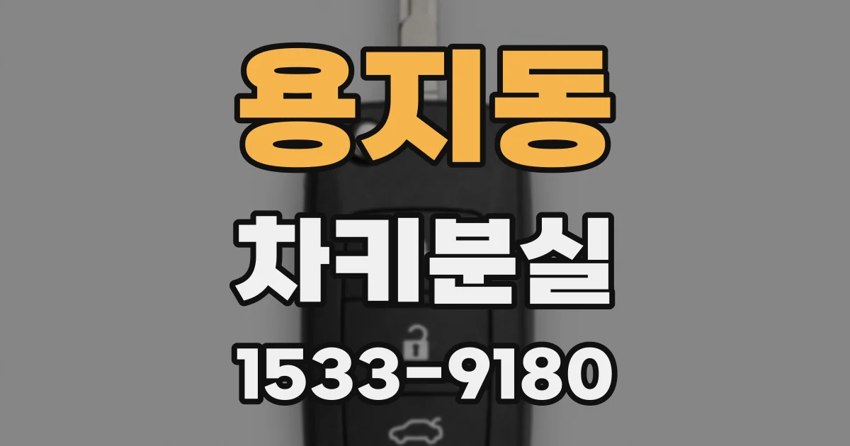 용지동 차키분실