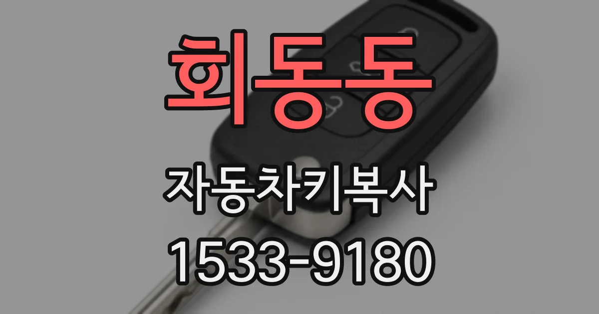 회동동 자동차키복사