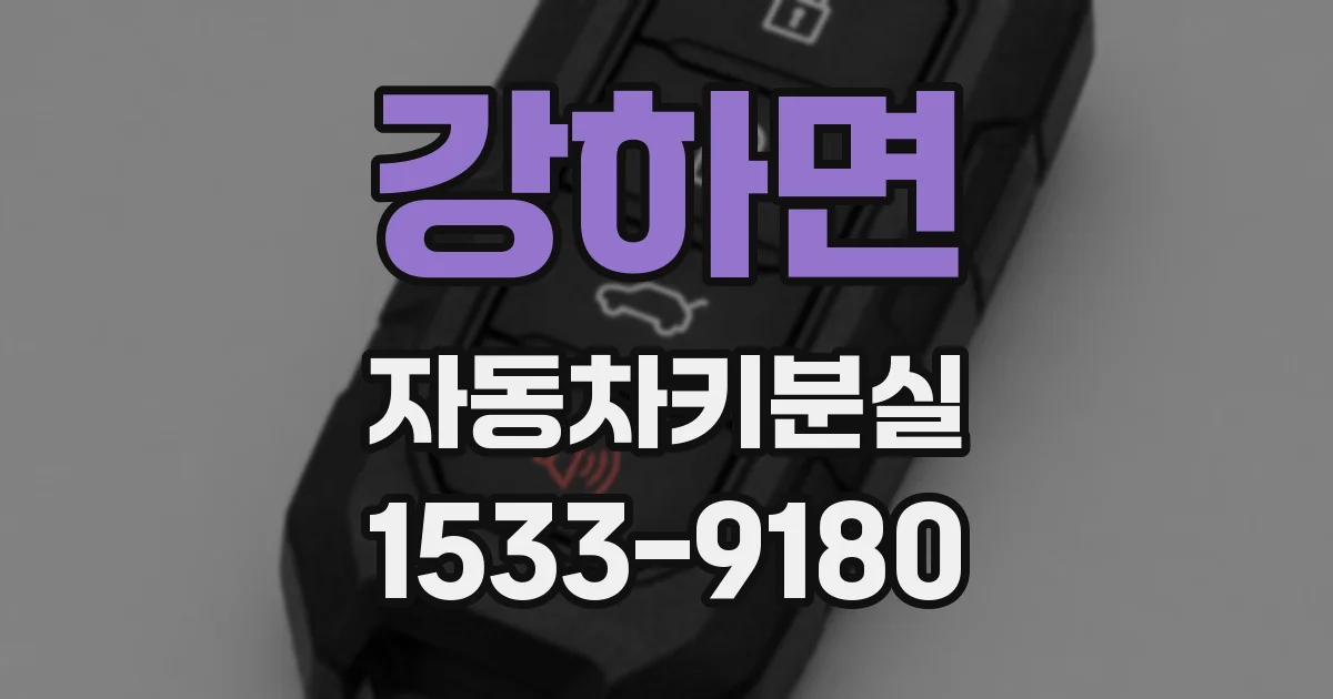 강하면 자동차키분실