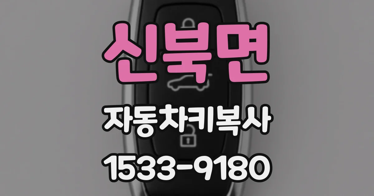 신북면 자동차키복사