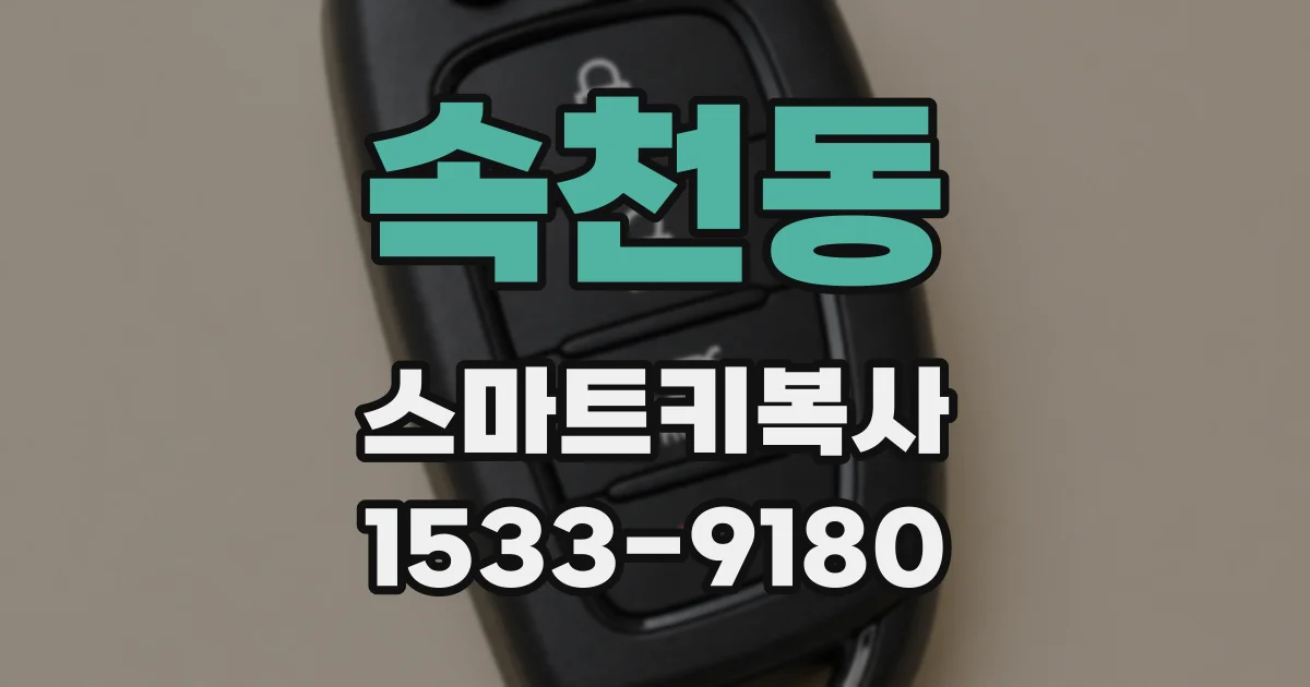 속천동 스마트키복사