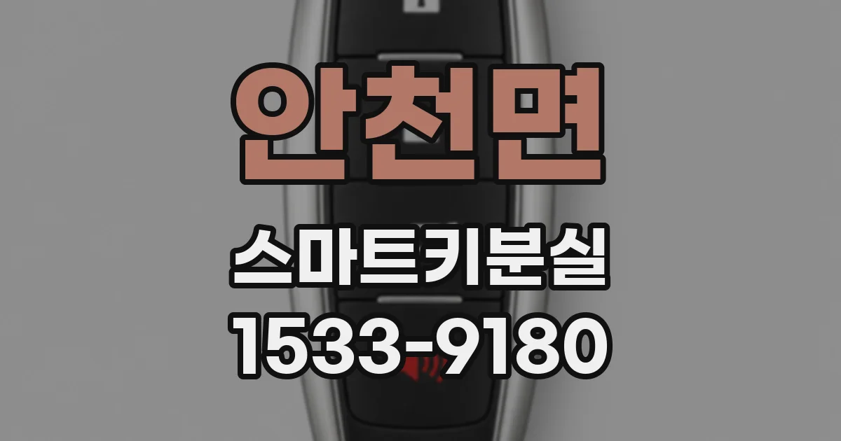 안천면 스마트키분실