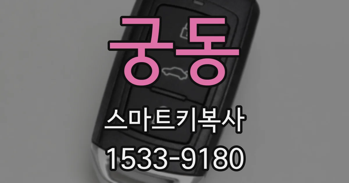 궁동 스마트키복사