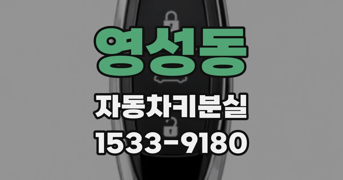 영성동 자동차키분실