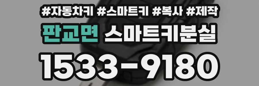 판교면 스마트키분실