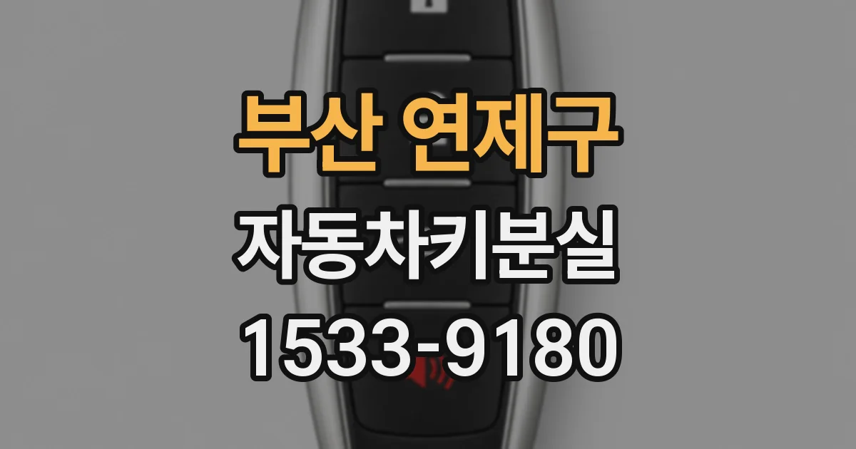 부산 연제구 자동차키분실