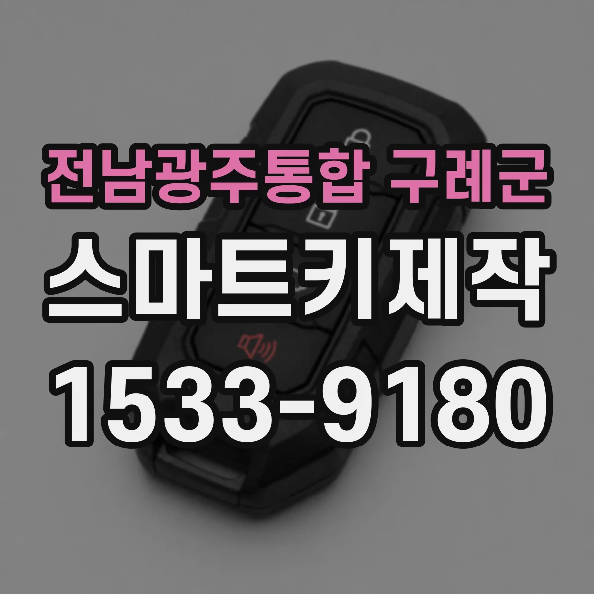 전남광주통합 구례군 스마트키제작