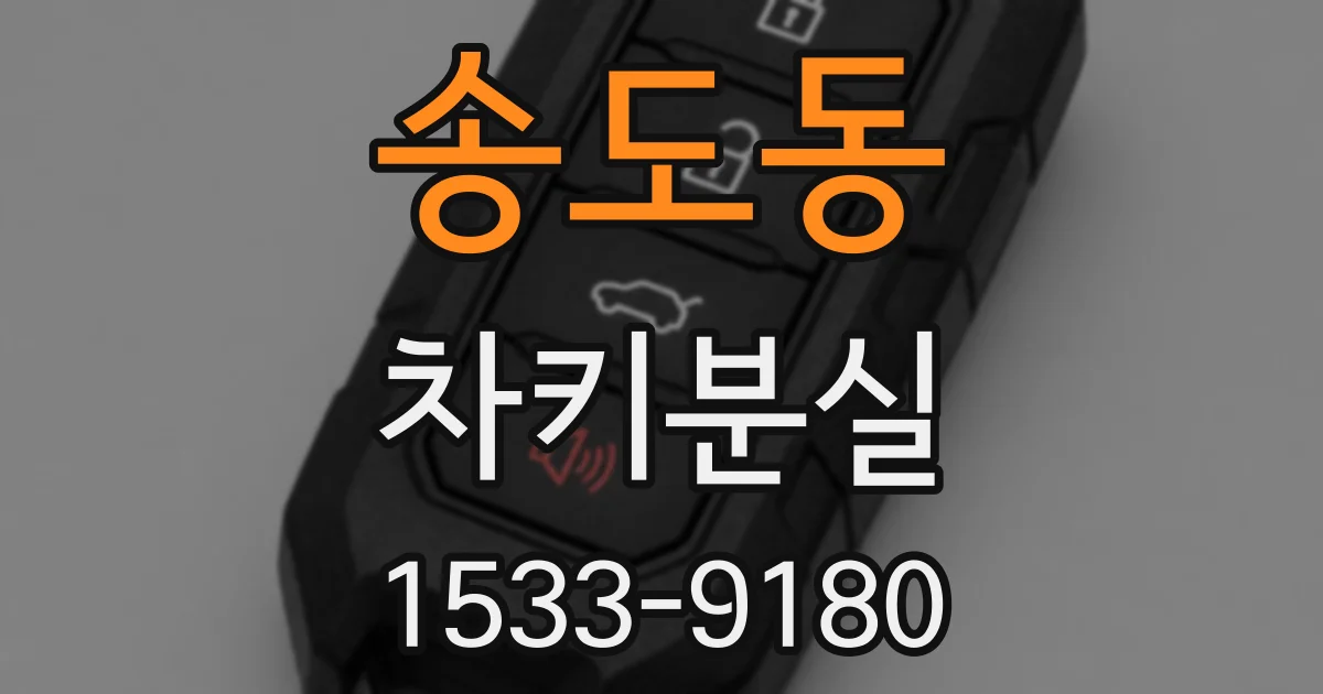 송도동 차키분실
