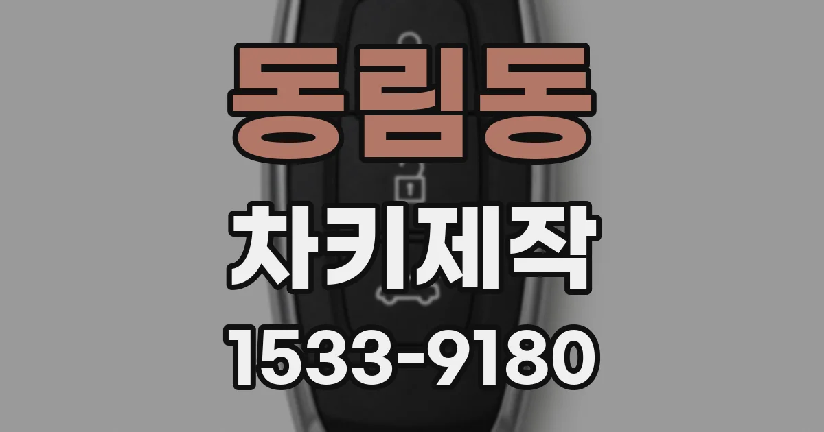 동림동 차키제작