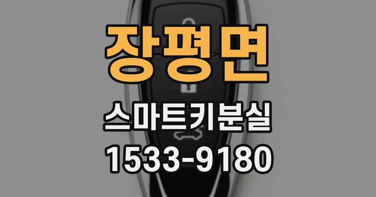 장평면 스마트키분실