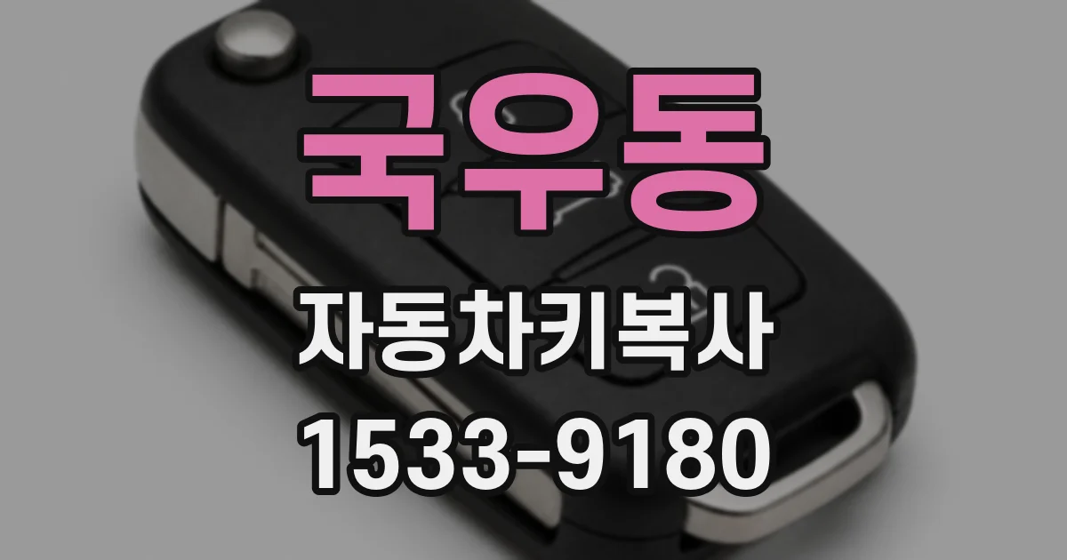 국우동 자동차키복사