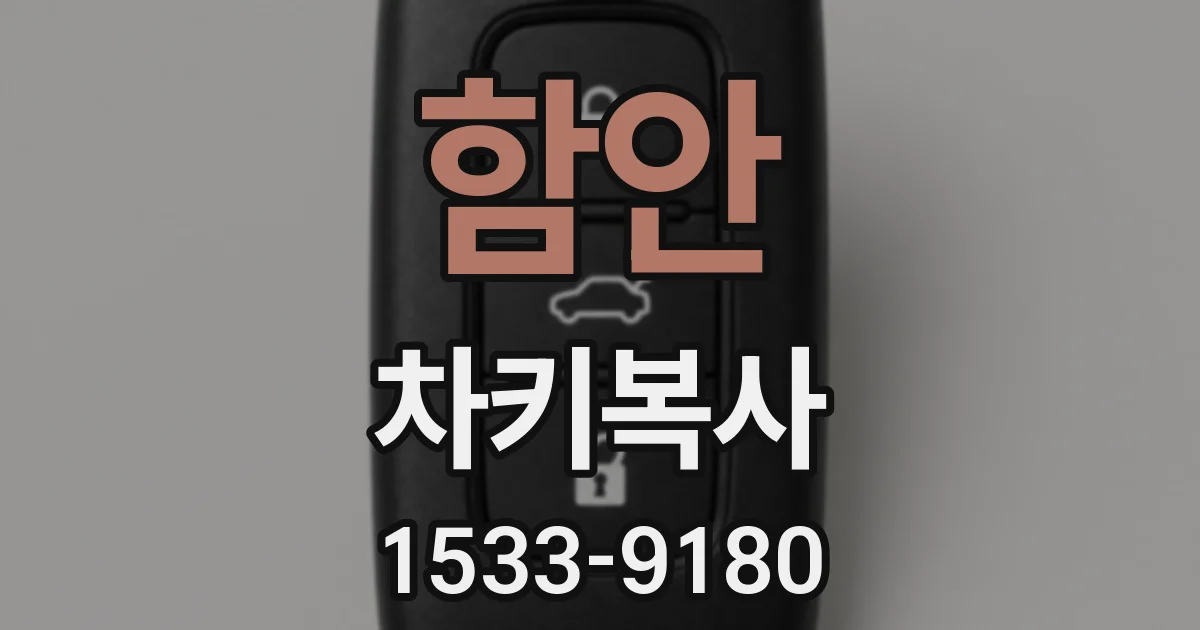 함안 차키복사