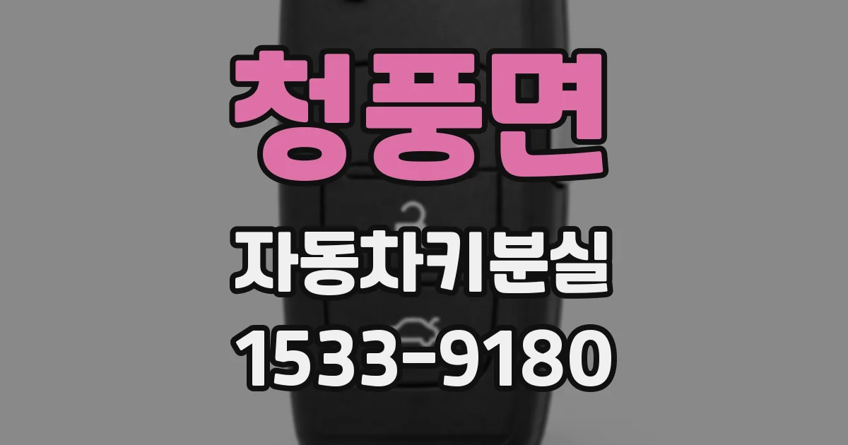 청풍면 자동차키분실