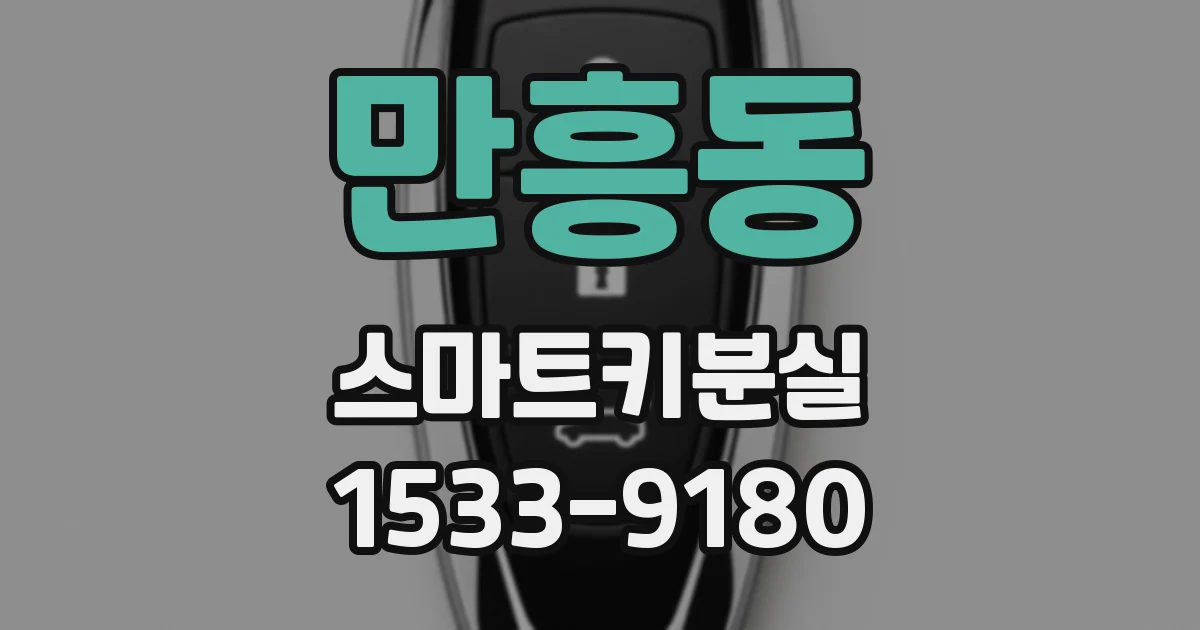 만흥동 스마트키분실