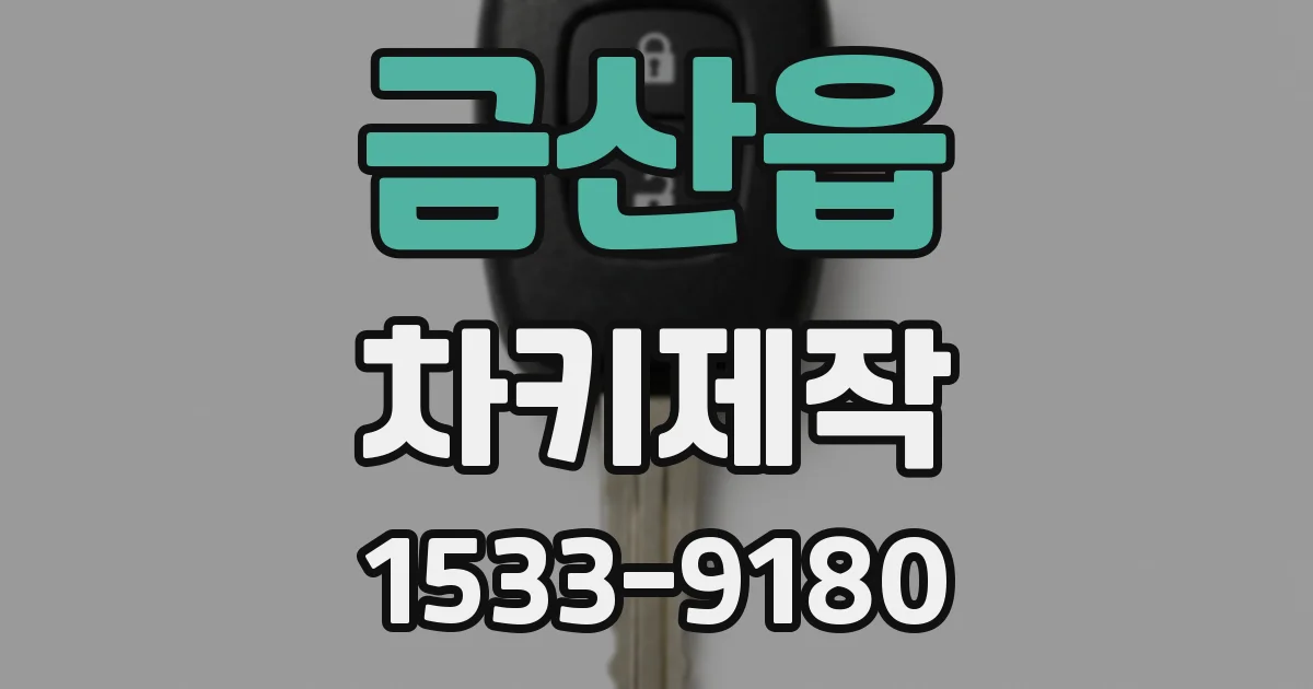 금산읍 차키제작
