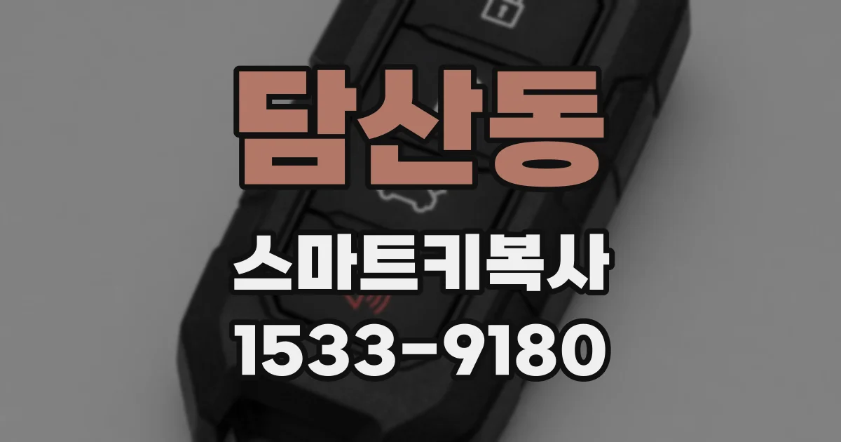 담산동 스마트키복사