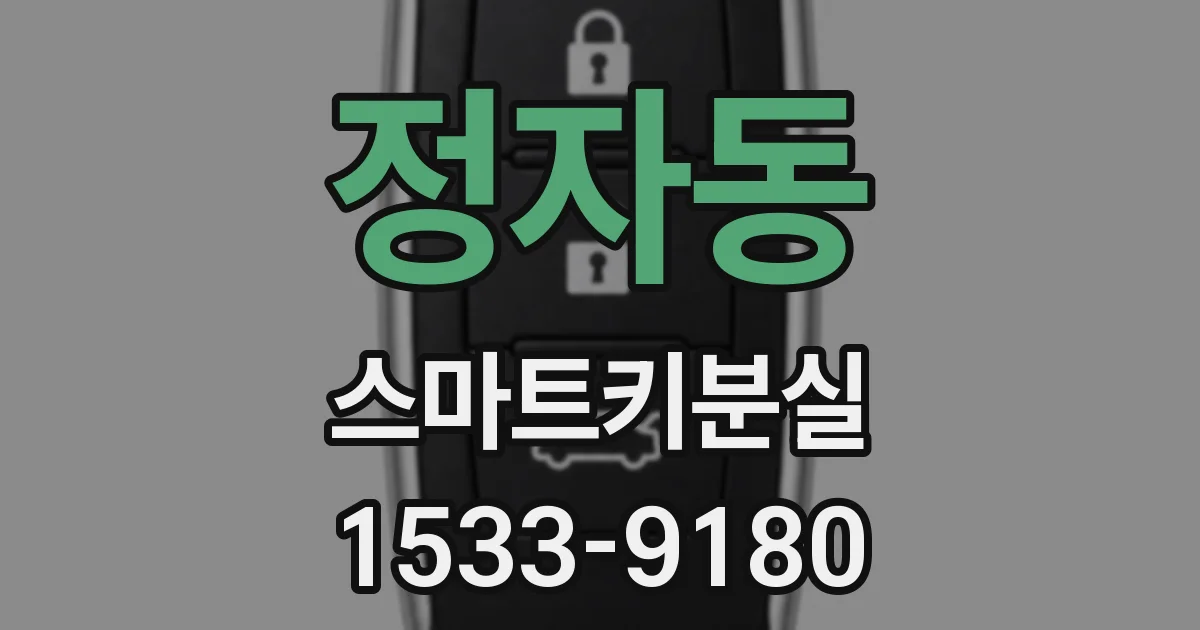 정자동 스마트키분실
