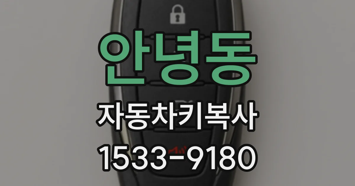안녕동 자동차키복사