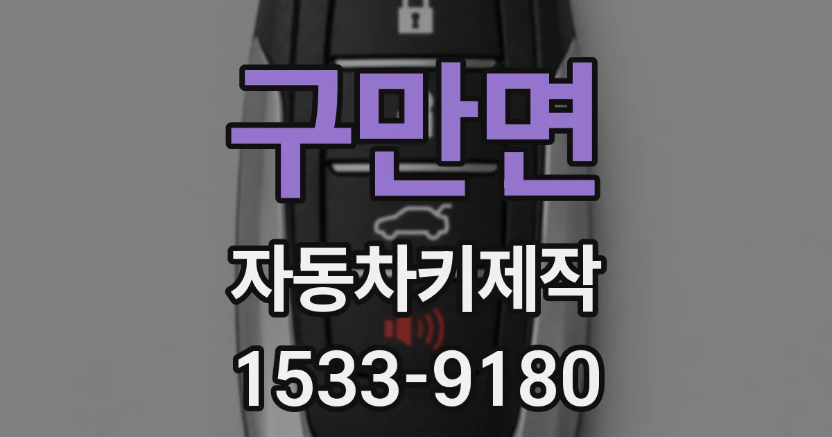 구만면 자동차키제작