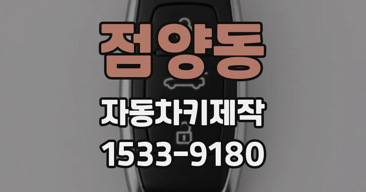 점양동 자동차키제작