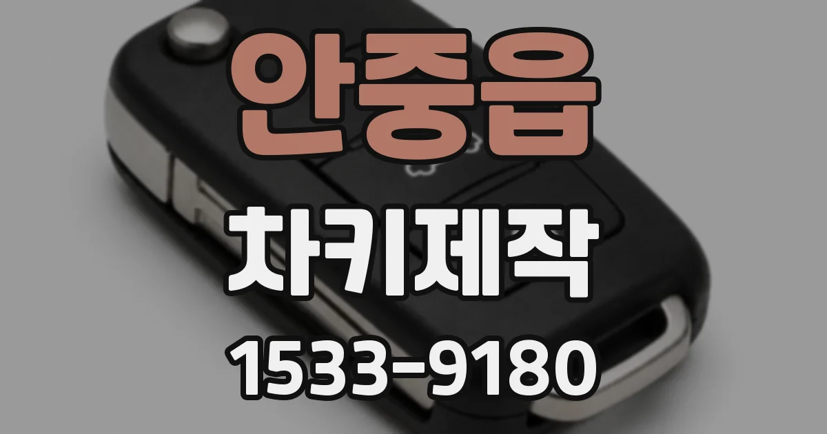 안중읍 차키제작