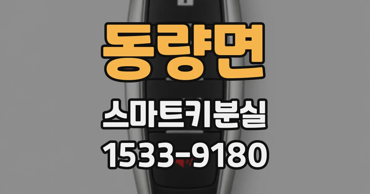 동량면 스마트키분실