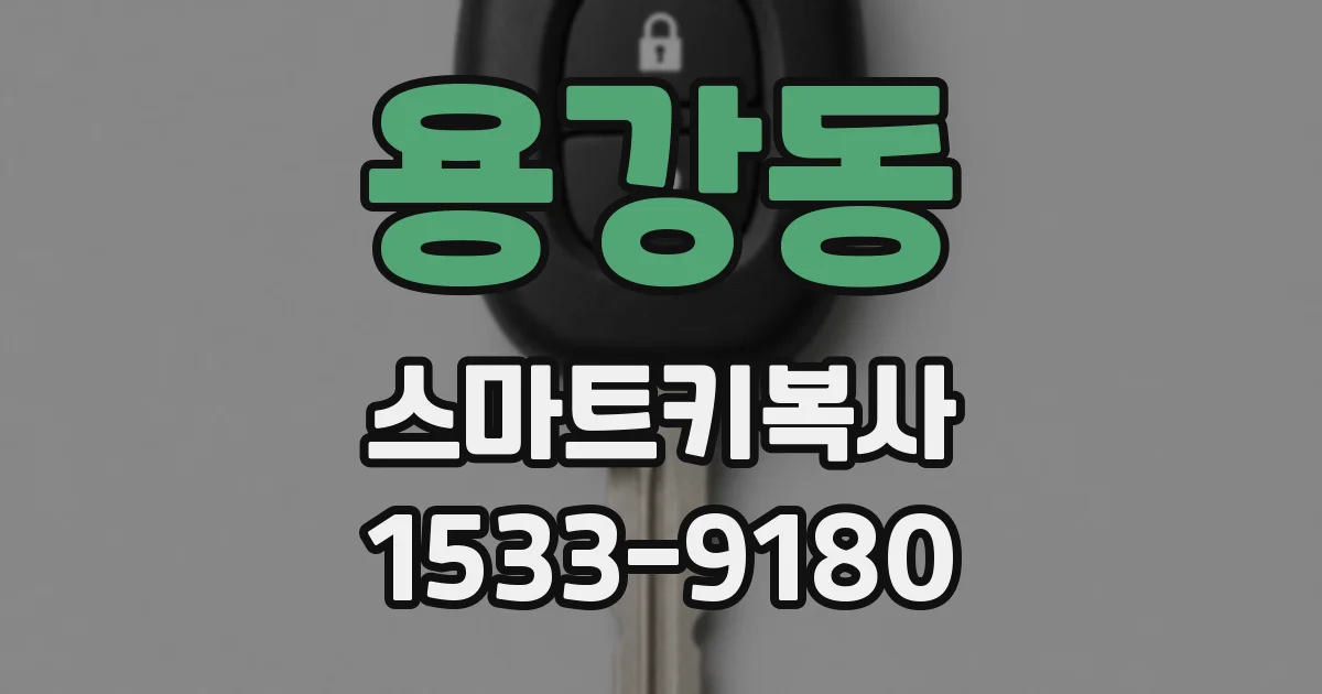 용강동 스마트키복사