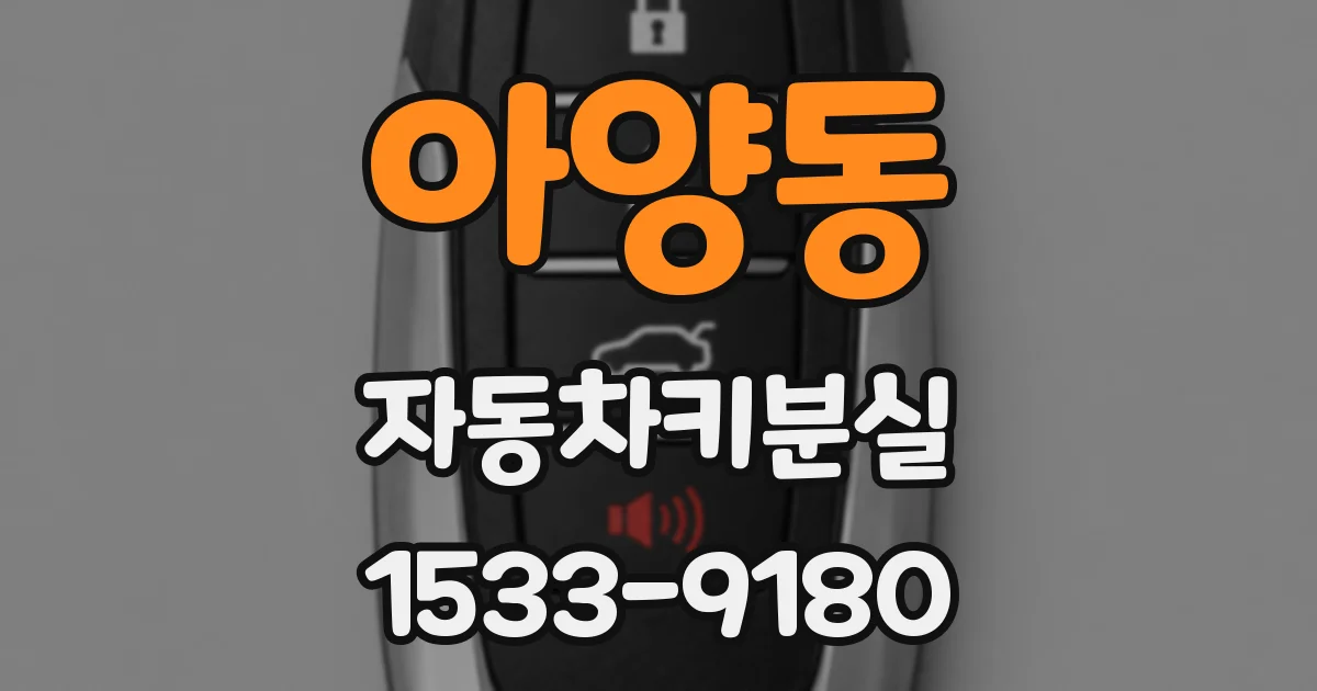 아양동 자동차키분실