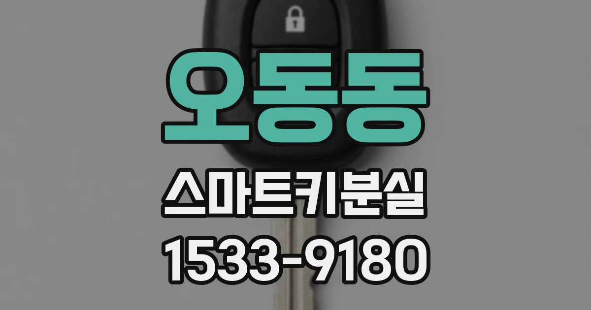오동동 스마트키분실