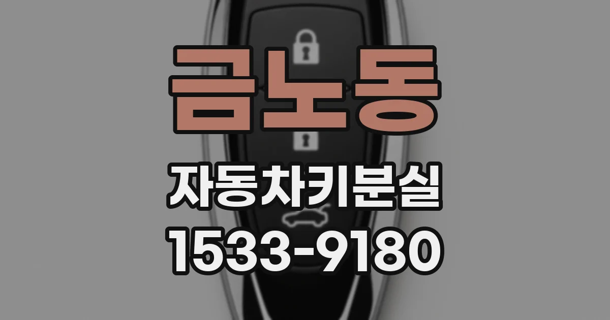 금노동 자동차키분실