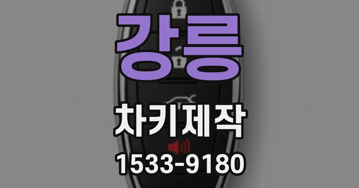 강릉 차키제작
