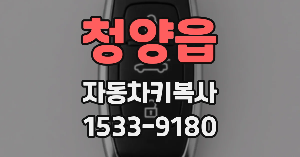청양읍 자동차키복사