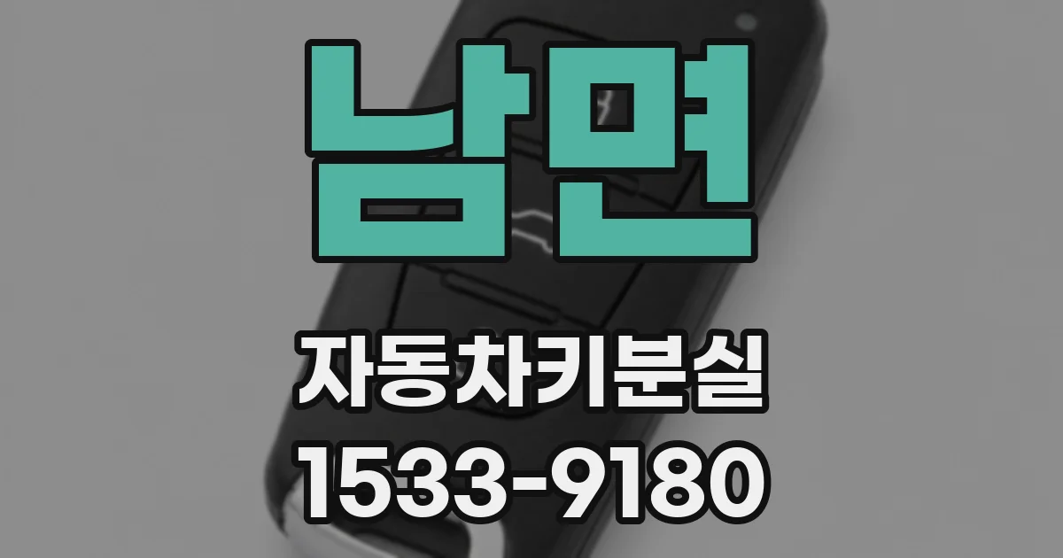 남면 자동차키분실