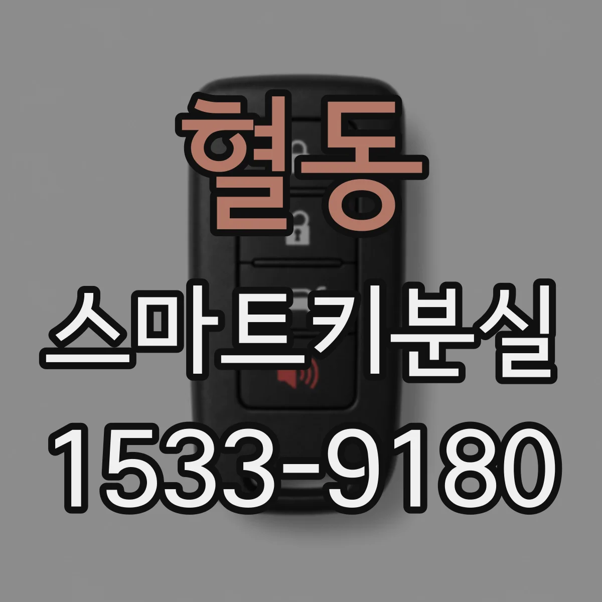 혈동 스마트키분실