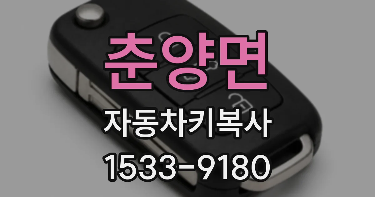 춘양면 자동차키복사