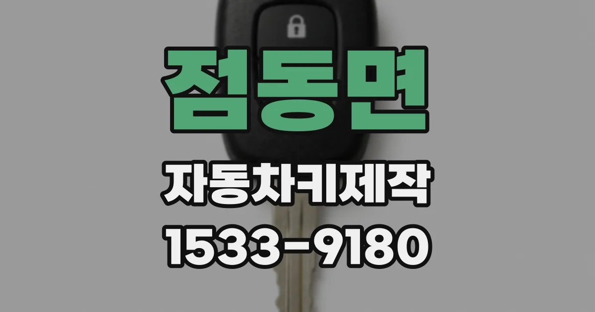 점동면 자동차키제작