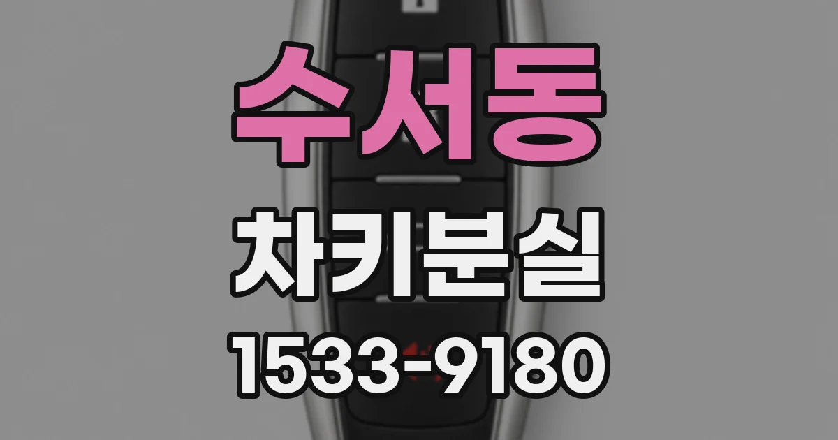 수서동 차키분실