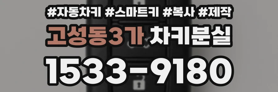 고성동3가 차키분실