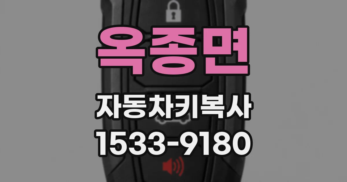 옥종면 자동차키복사