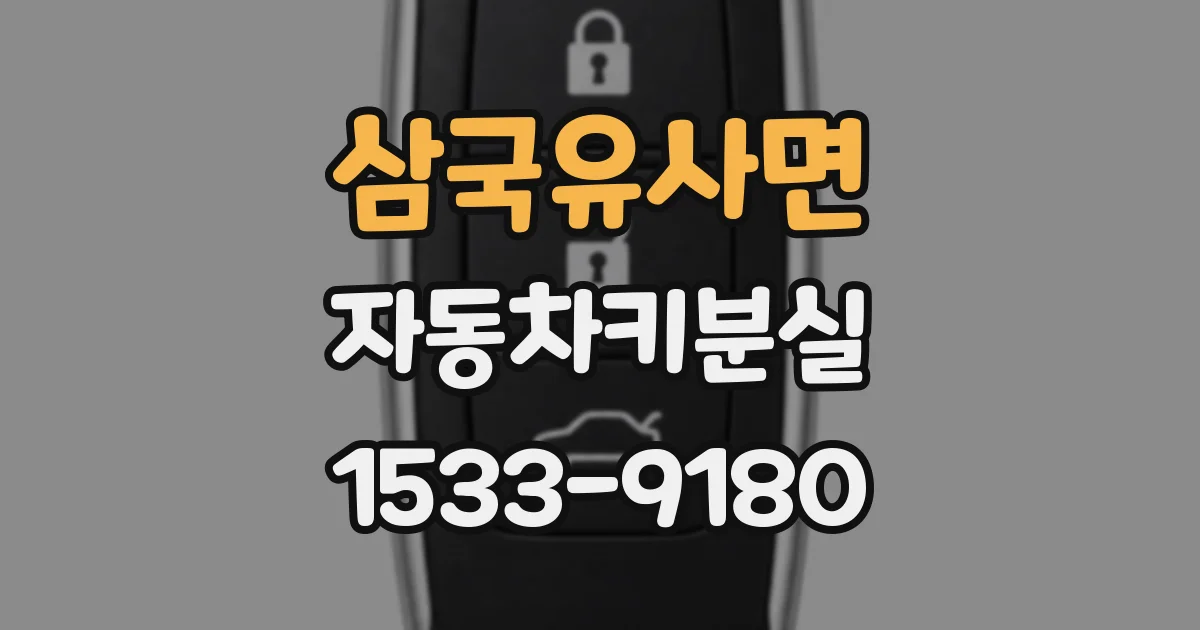 삼국유사면 자동차키분실