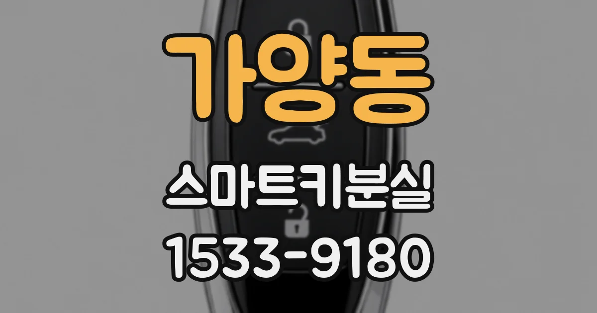 가양동 스마트키분실
